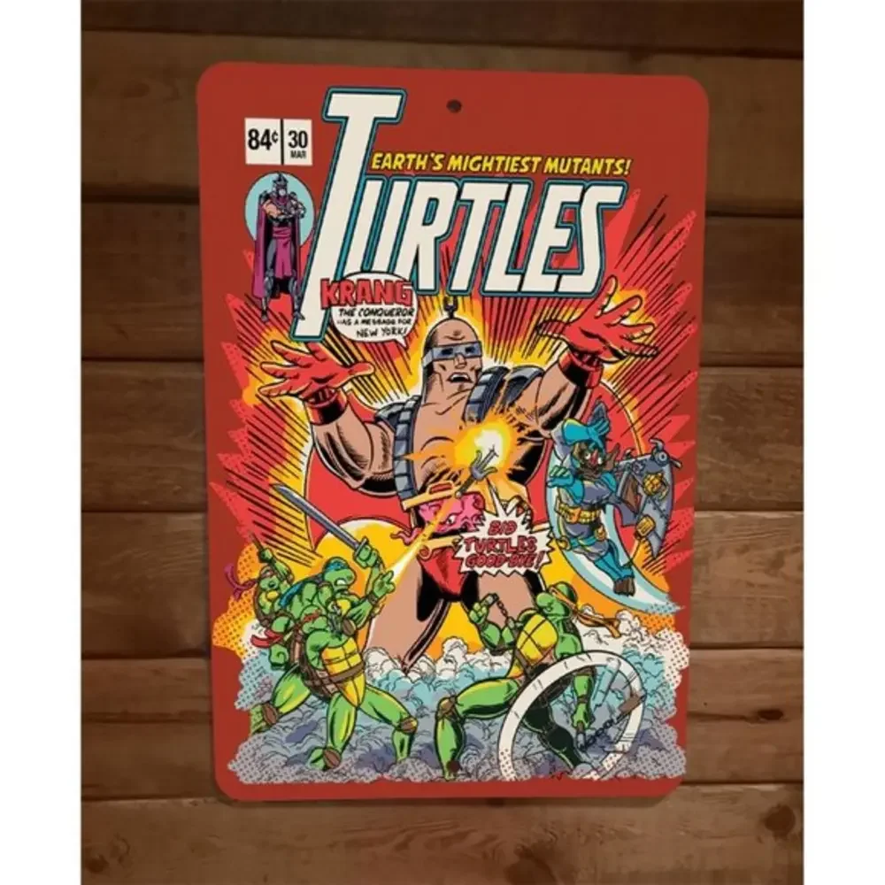 Krang the Conqueror TMNT Turtles‎ Villain 8x12 Metal Wall Sign